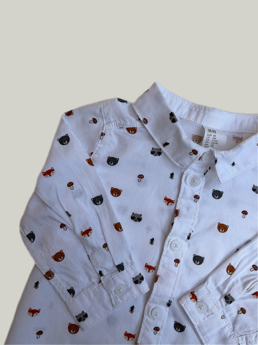 Like New H&M Cotton Shirt 4 to 6 Months