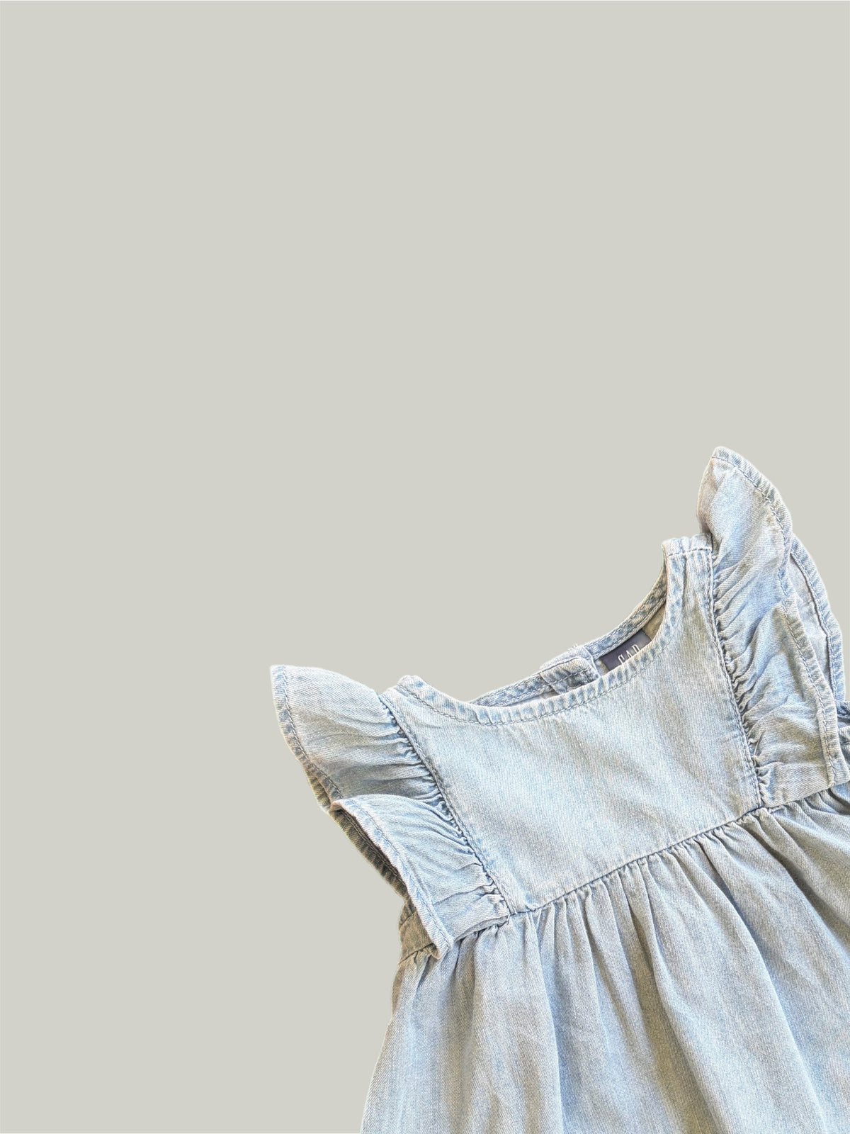 Like New Gap Baby Denim Cotton Top 0 to 3 Months
