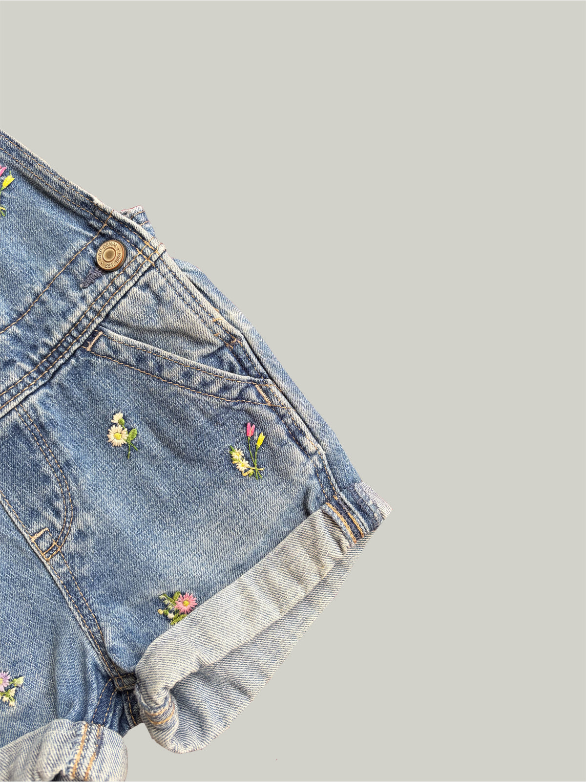 Like New Gap Denim Baby Cotton Dungarees 18 to 24 Months