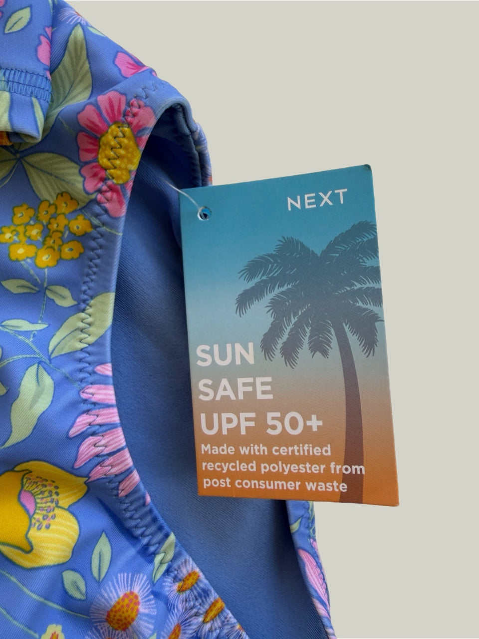 New With Tags Next Long Sleeve Swimsuit UPF 50+ 5 Years