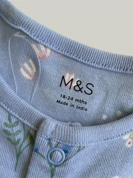 Brand New M&S Baby Girl Sleepsuit