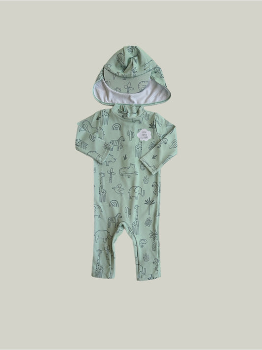 New With Tags George Swim Onesie & Hat 2 to 3 Years