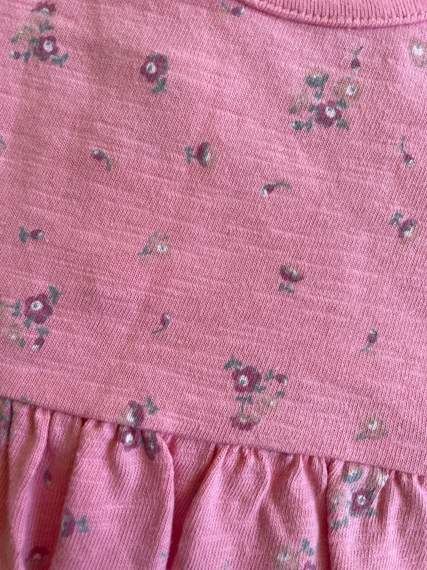M&S Baby Girl Floral Pink Romper