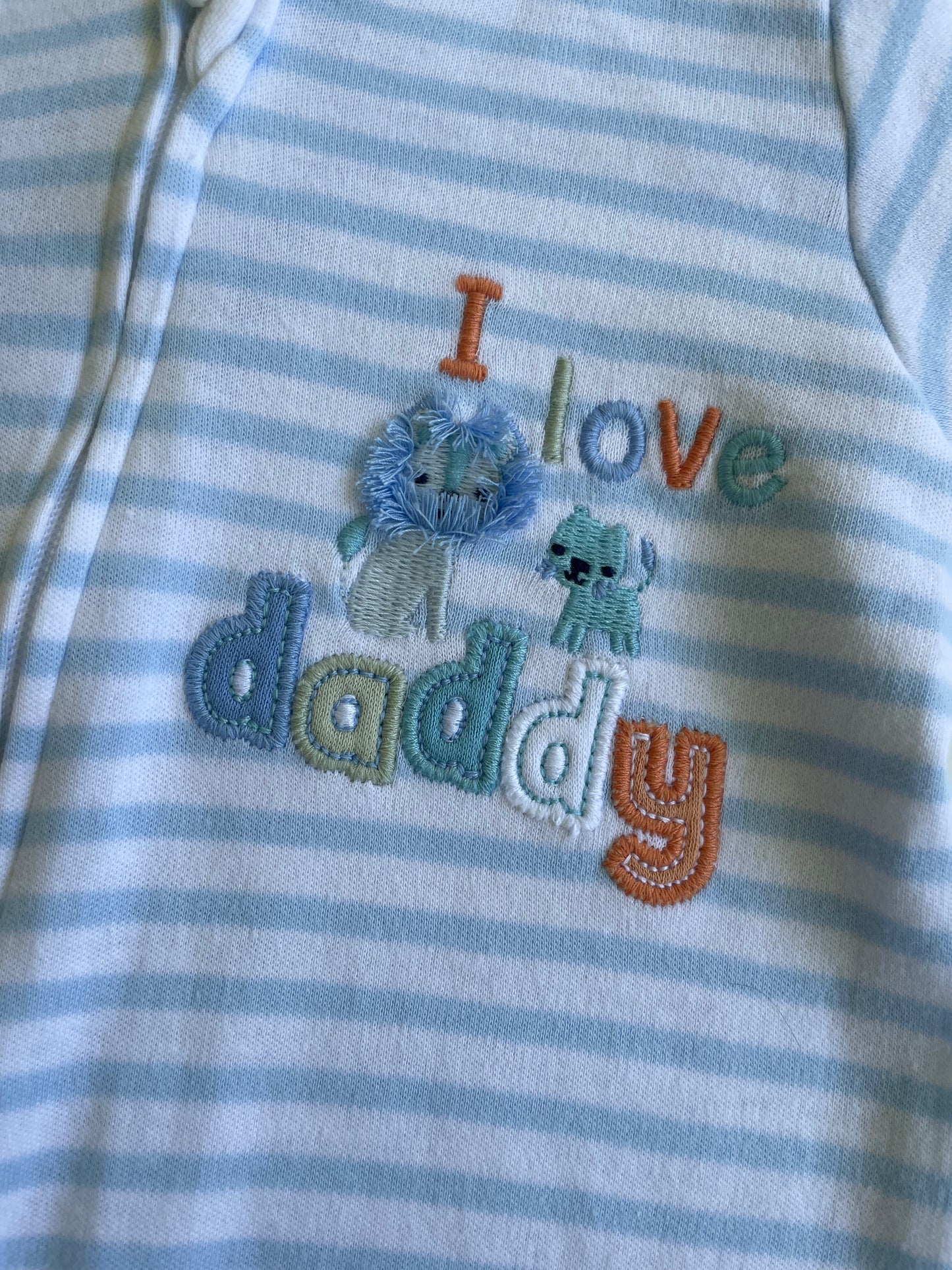 Brand New Nutmeg Blue Baby Boy Sleepsuit