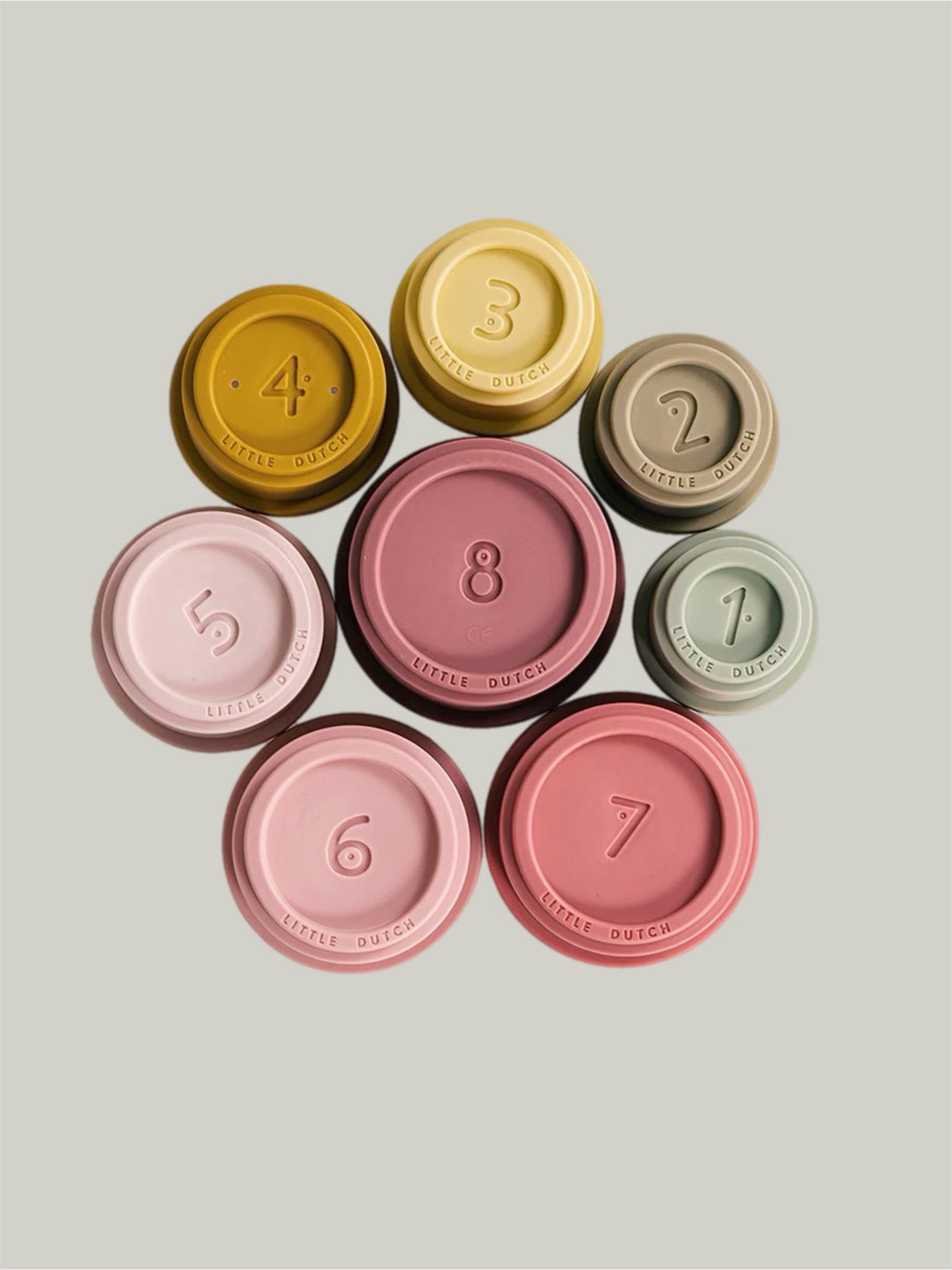 Brand New Little Dutch Stacking Cups - Pink