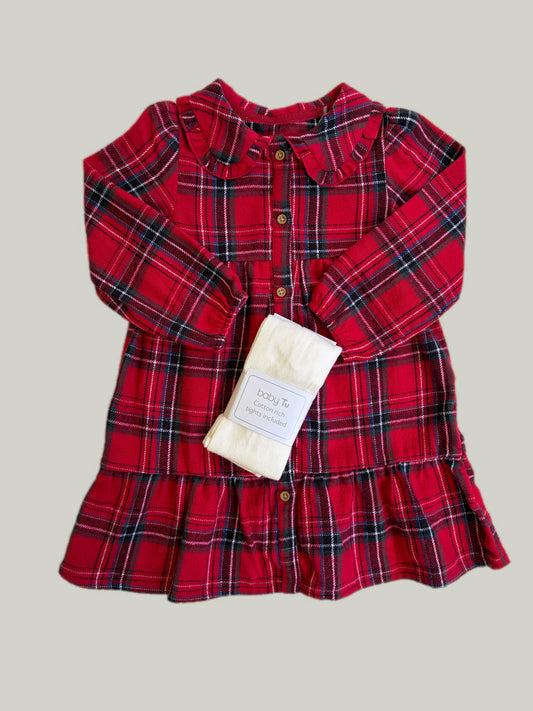 Brand New TU Cotton Dress With Tights