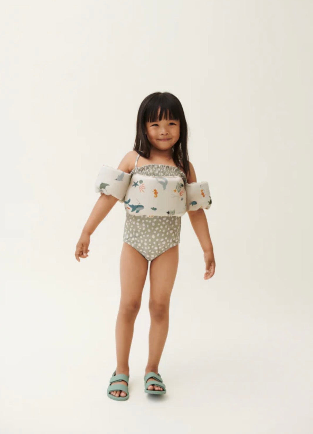 Brand New Liewood Printed Swim Belt - Crab/Sandy