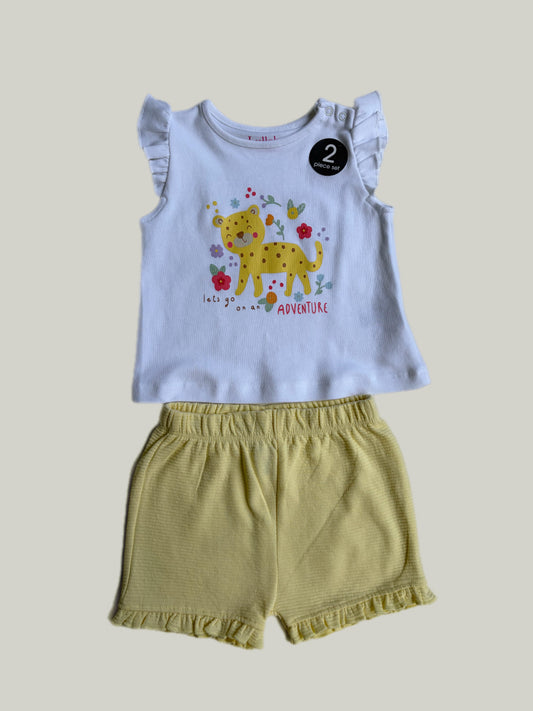 Brand New Cotton Lullaby Peacocks Baby Girl Set
