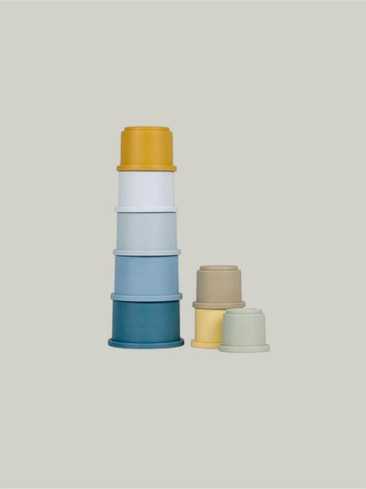 Brand New Little Dutch Stacking Cups - Blue