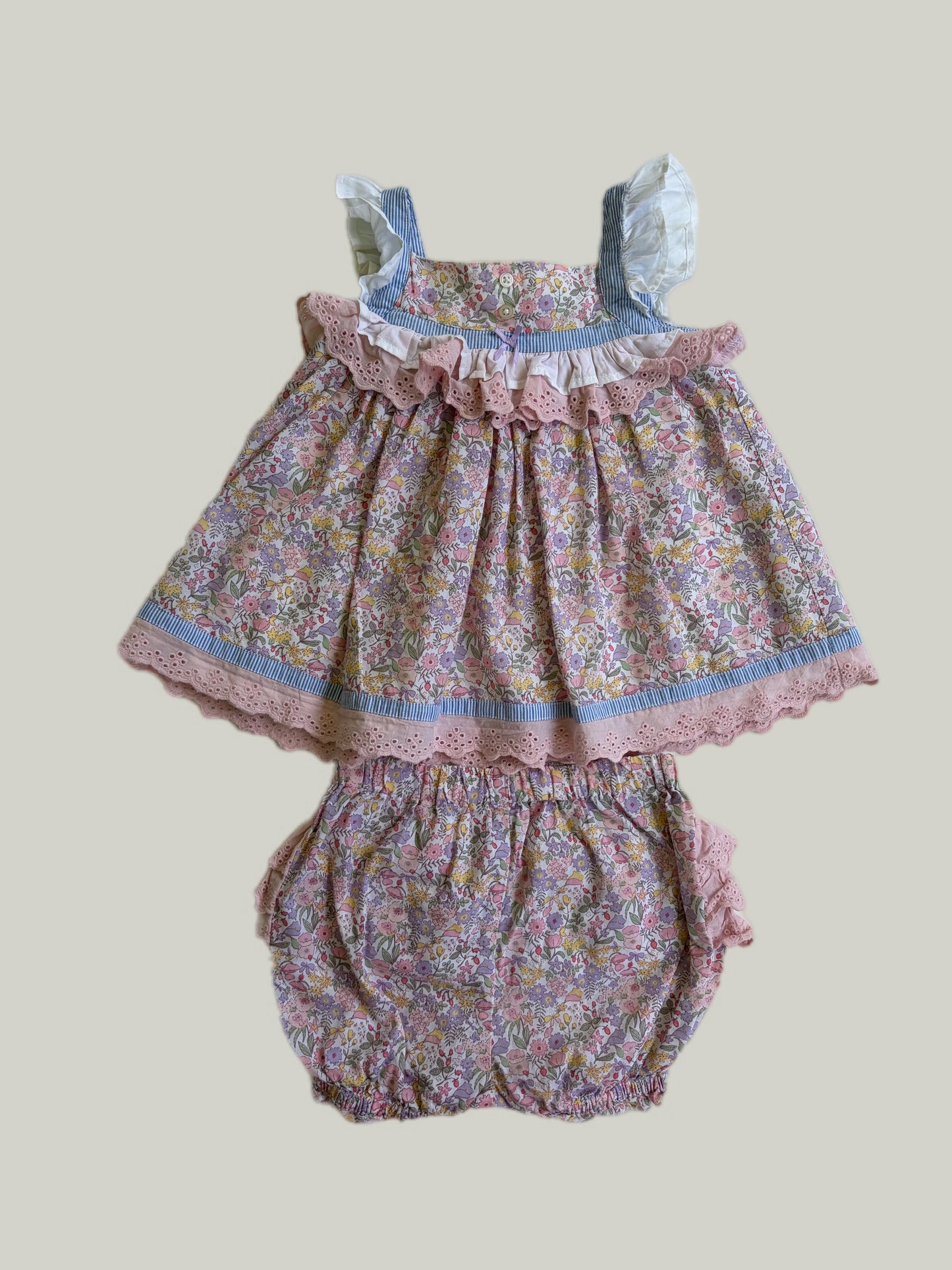 Like New Next Baby Cotton Floral Set