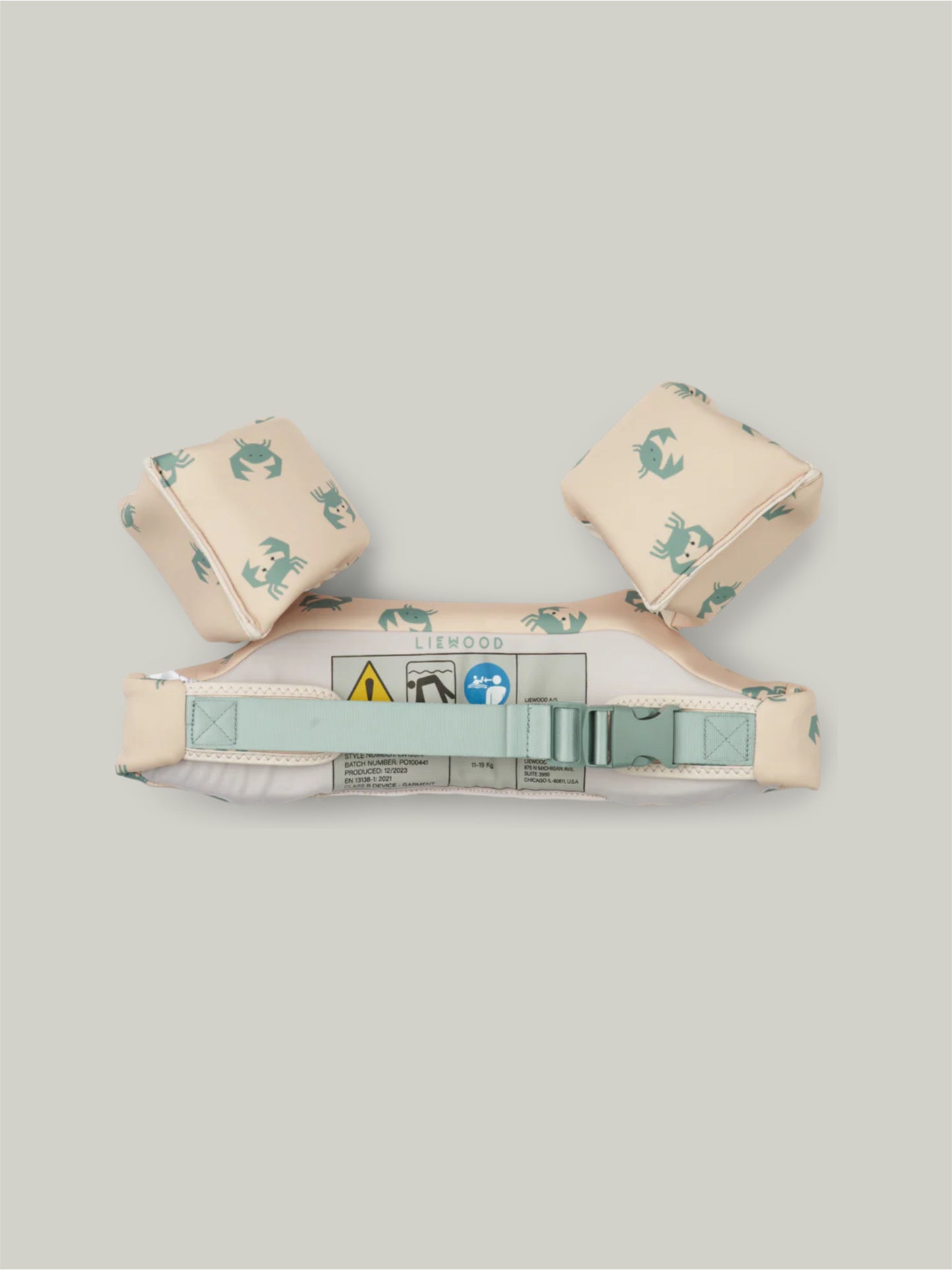 Brand New Liewood Printed Swim Belt - Crab/Sandy