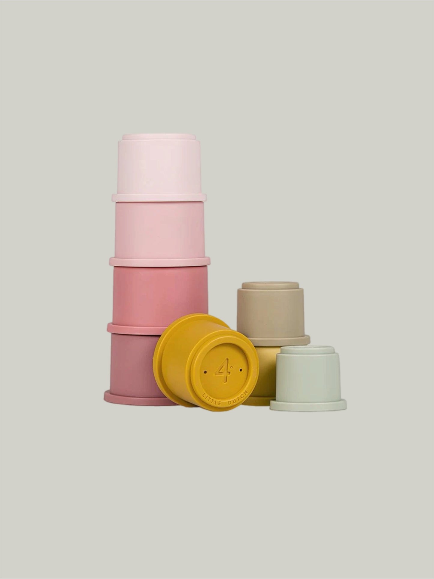 Brand New Little Dutch Stacking Cups - Pink