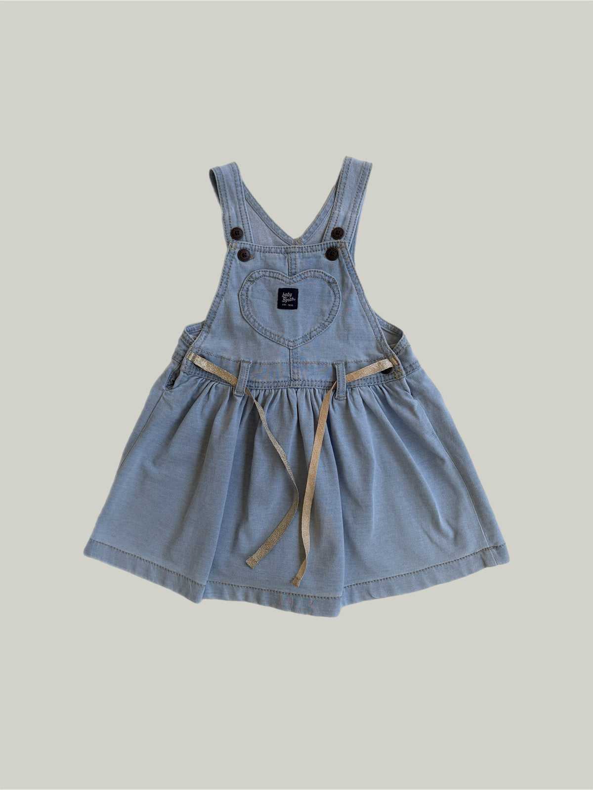 Good Condition Baby Bgosh Denim Dress 2 Years