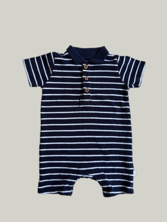 Brand New Matalan Cotton Blue & White Dungarees