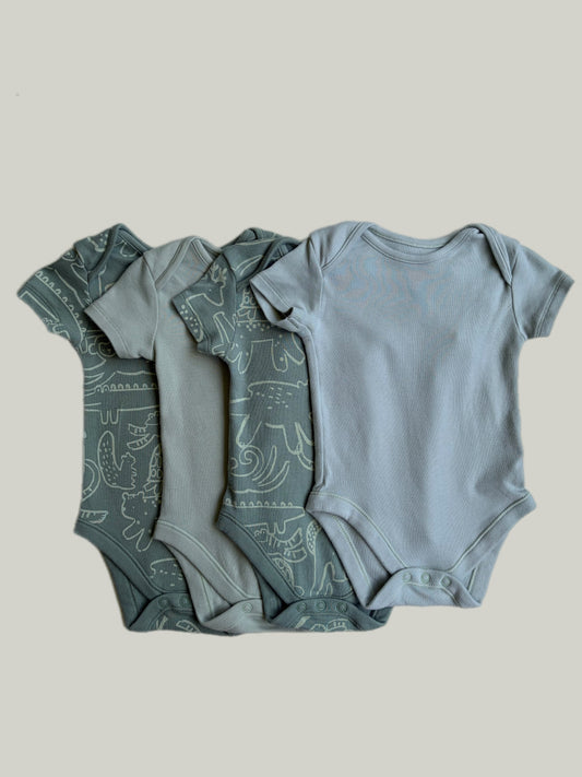 Brand New George Cotton Bodysuits 4 Pack