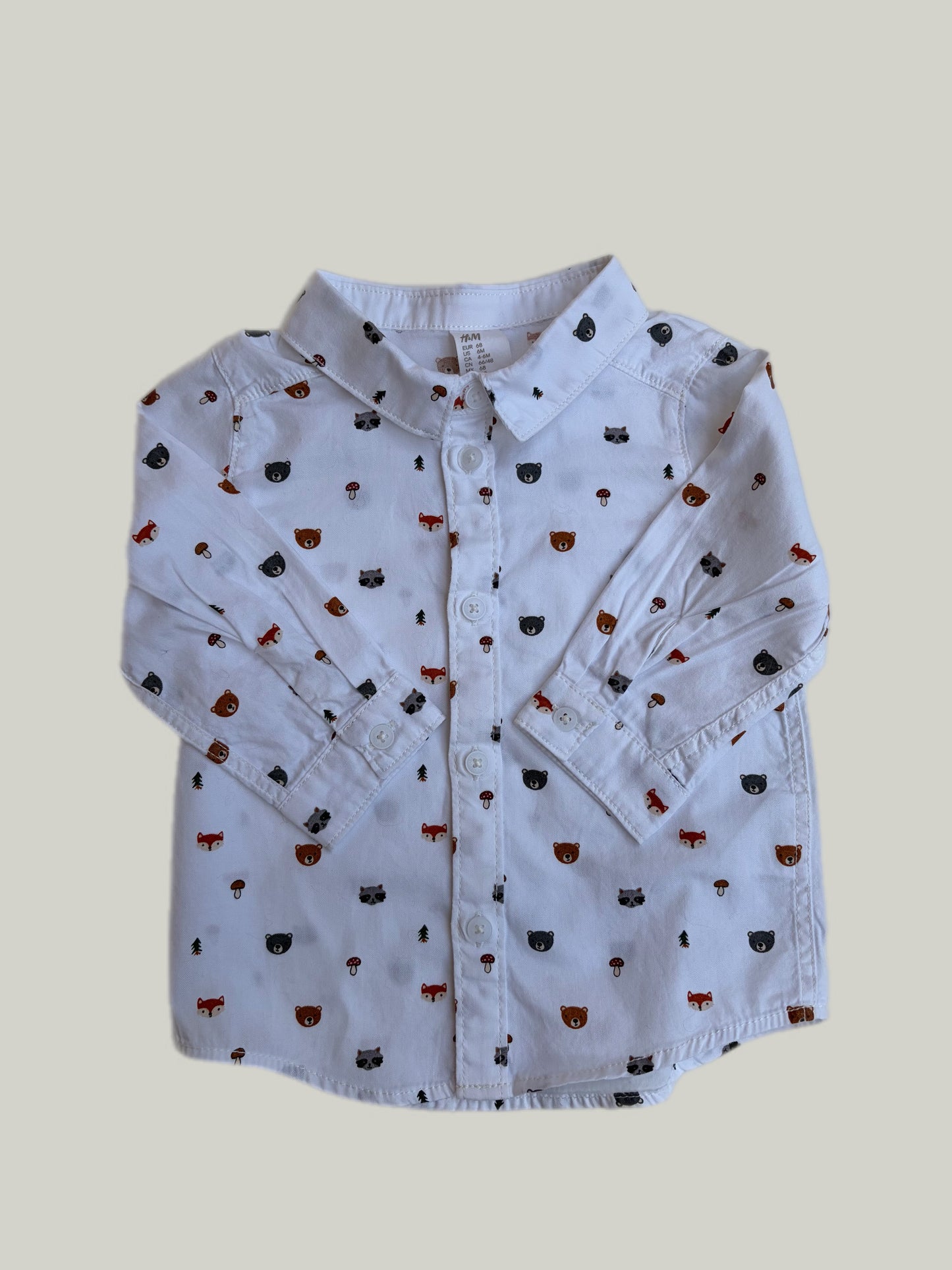 Like New H&M Cotton Shirt 4 to 6 Months
