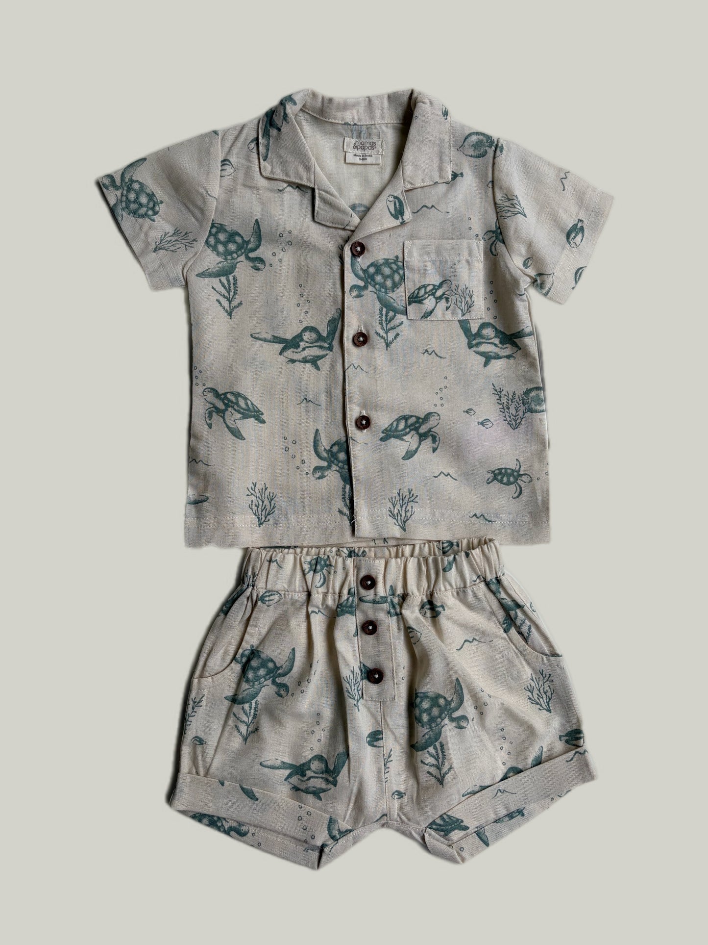New With Tags Mamas & Papas Linen Summer Set