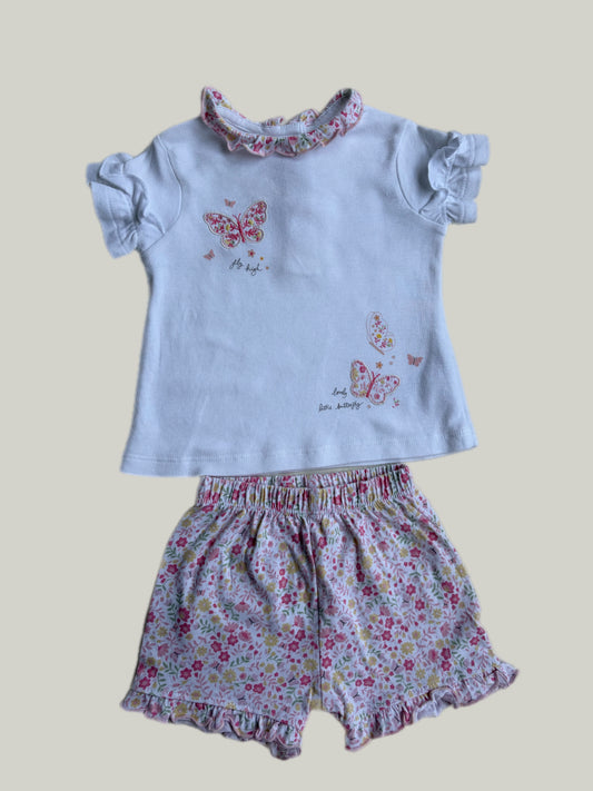 Brand New Little Nutmeg Baby Girl Floral Set