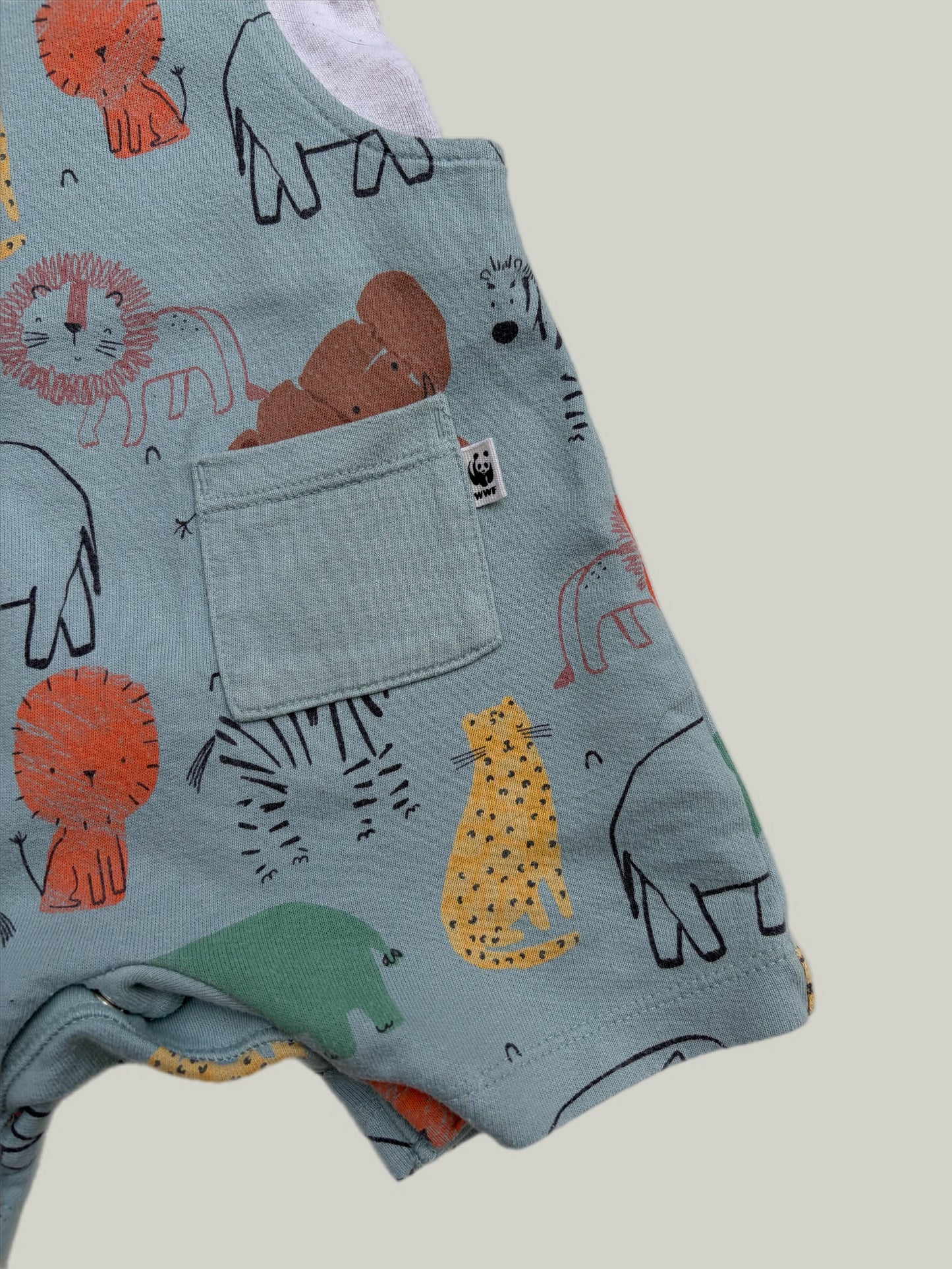 Good Condition Fred & Flo Cotton Dungarees