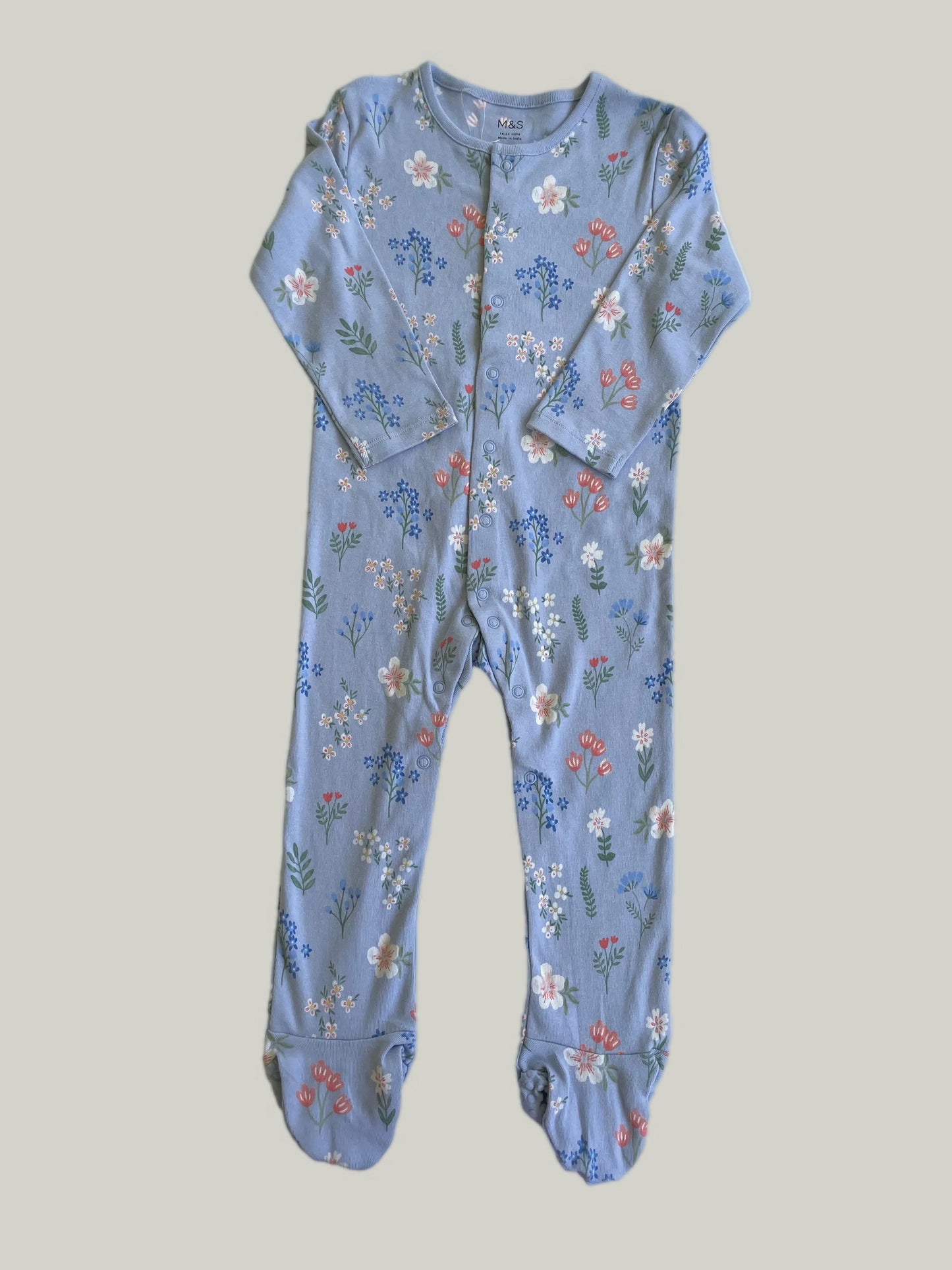 Brand New M&S Baby Girl Sleepsuit