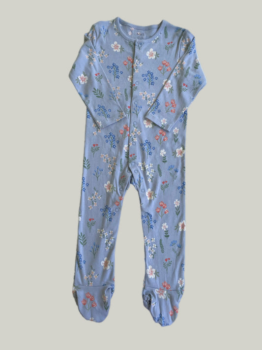 Brand New M&S Baby Girl Sleepsuit