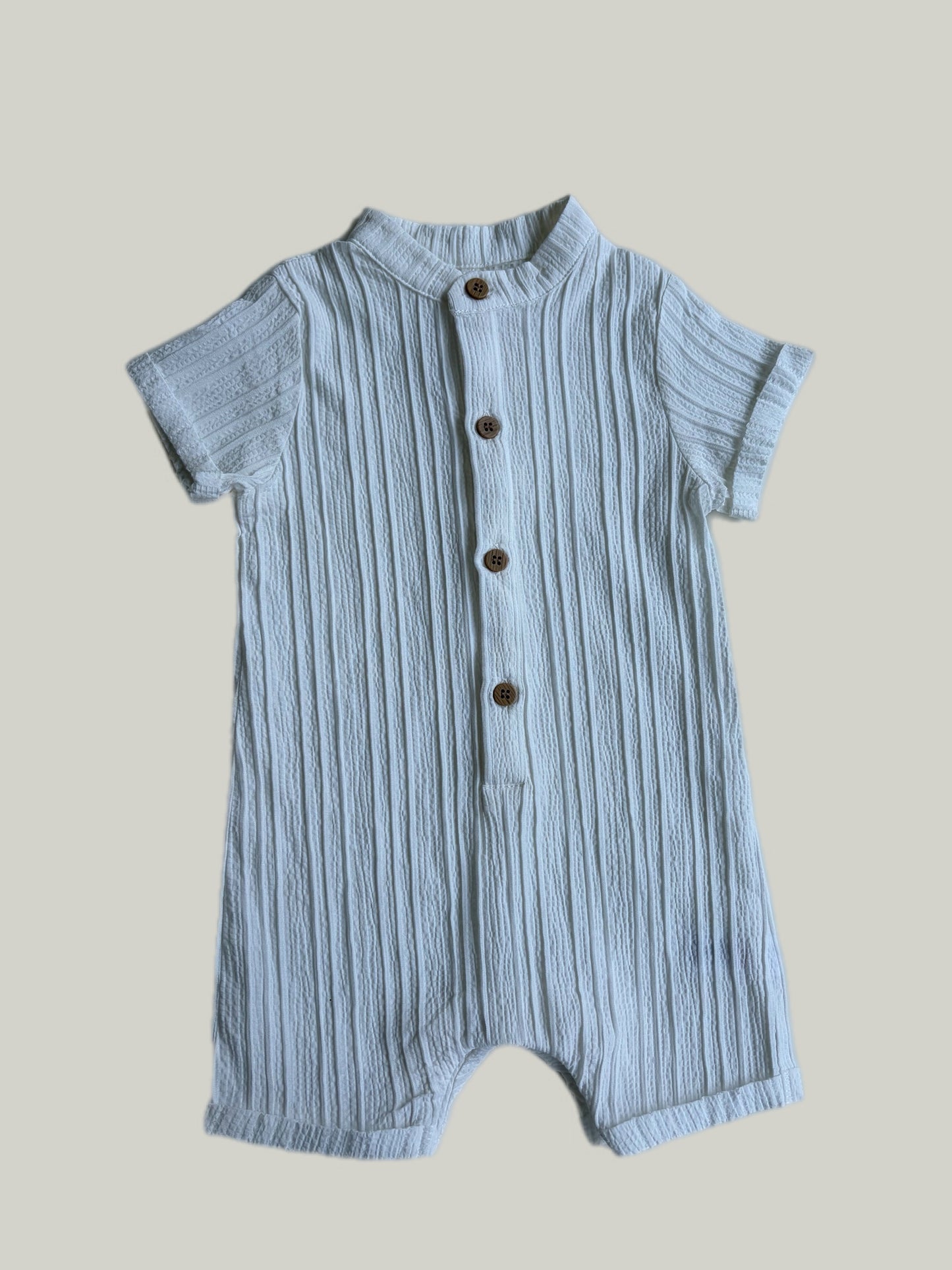 Brand New George Summer White Dungarees & Hat