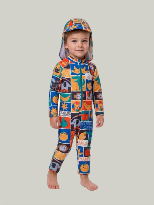 New With Tags George Swim Onesie & Hat 12 to 18 Months