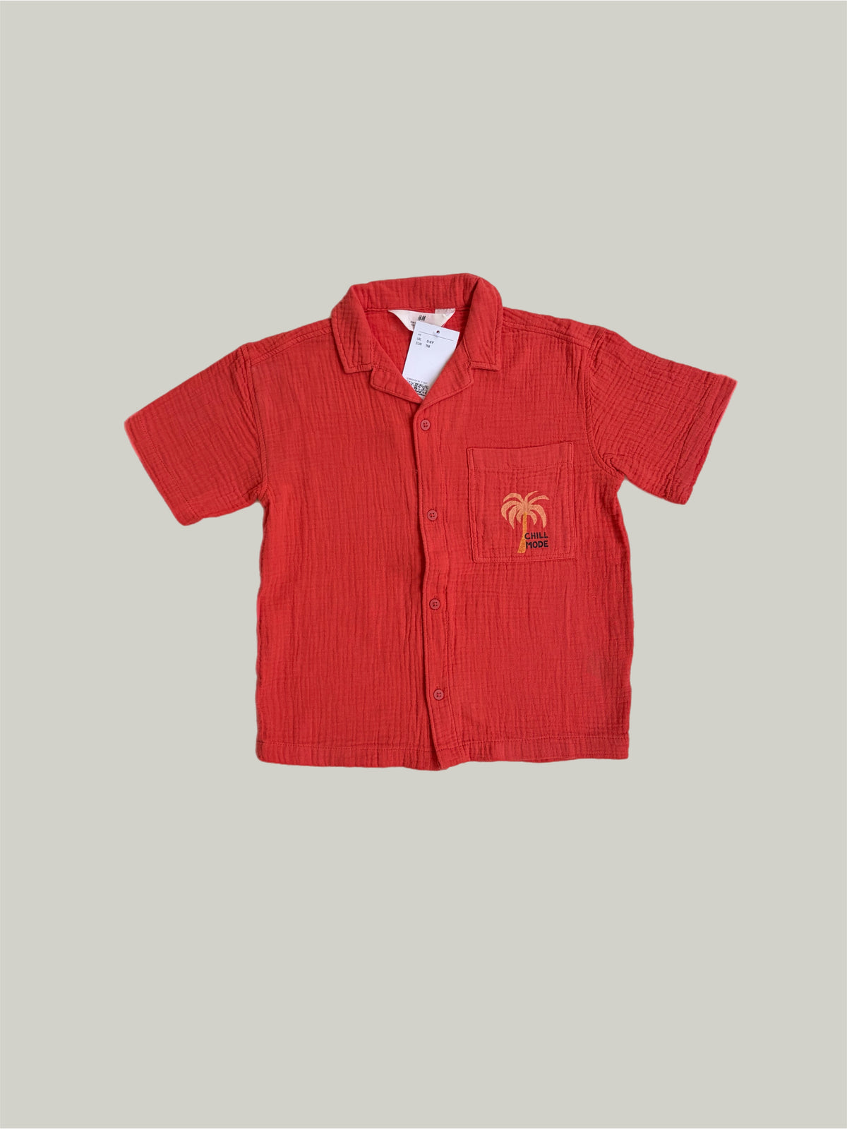 New With Tags H&M Cotton Shirt 5 to 6 Years