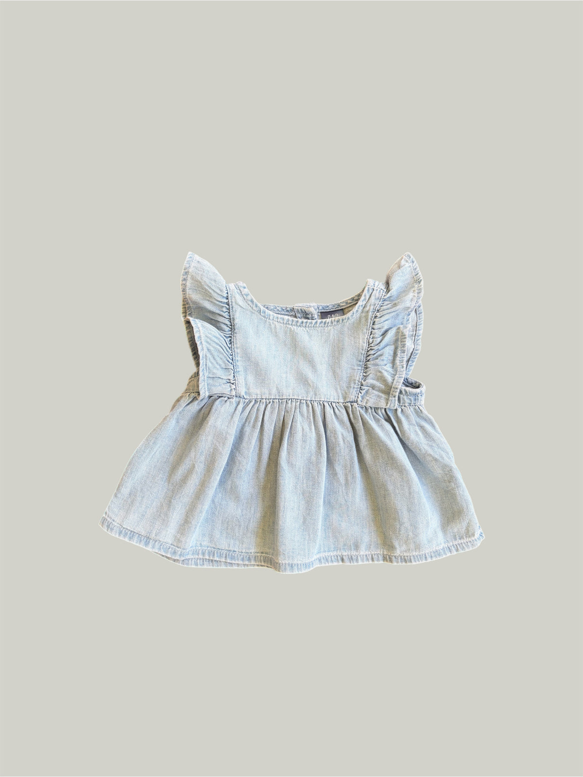 Like New Gap Baby Denim Cotton Top 0 to 3 Months