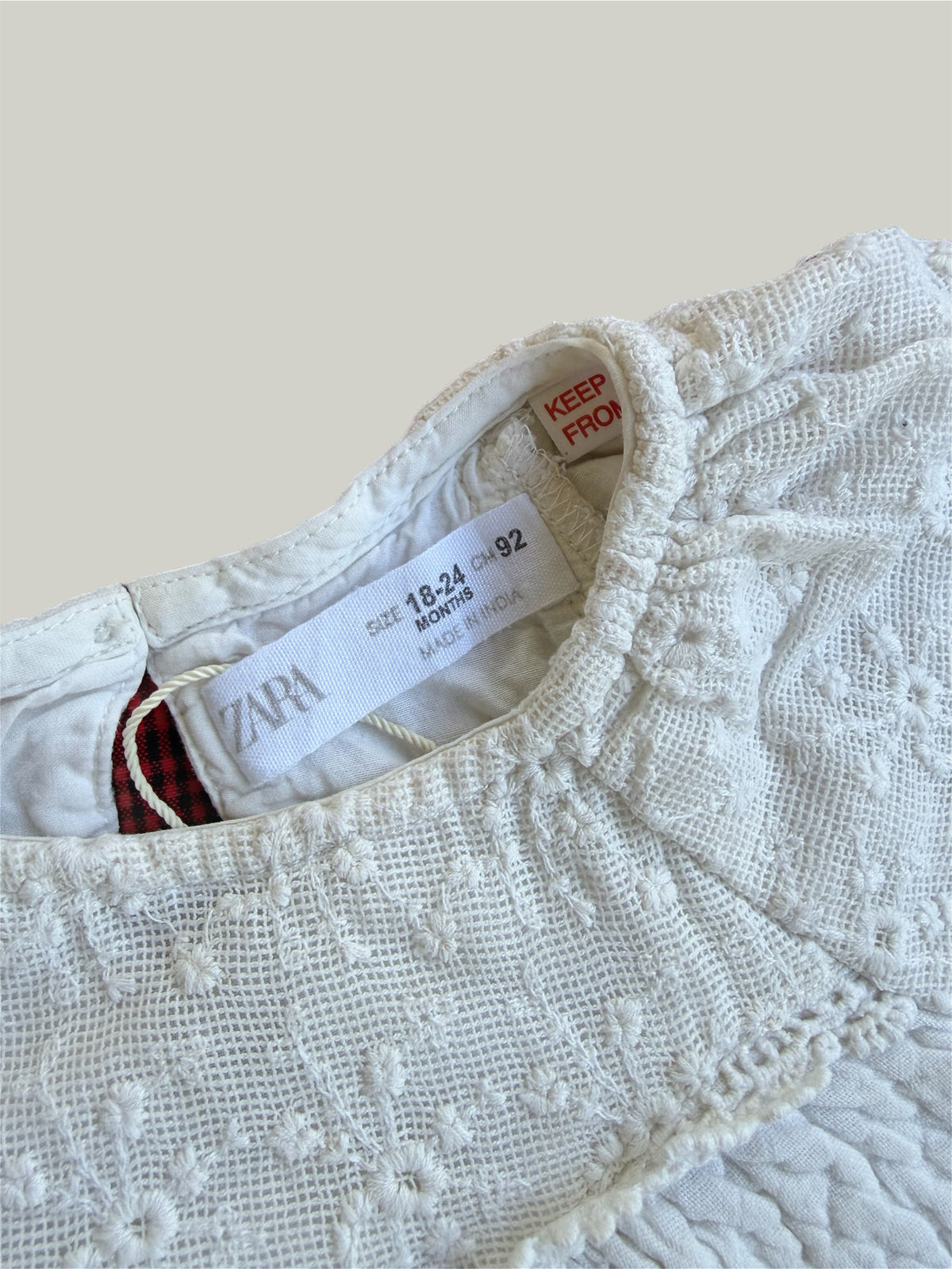 Excellent Condition Zara Dress 18 to 24 Months