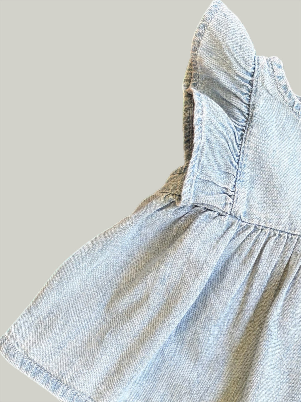 Like New Gap Baby Denim Cotton Top 0 to 3 Months