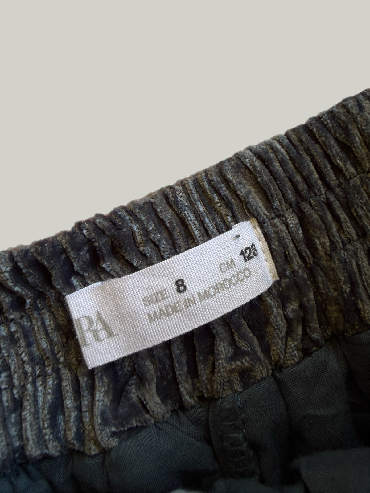 Brand New Zara Cotton Velvet  Skirt 8 Years