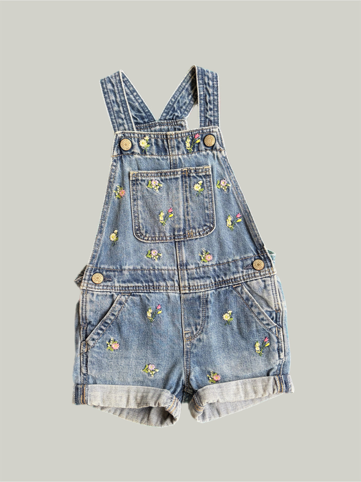 Like New Gap Denim Baby Cotton Dungarees 18 to 24 Months