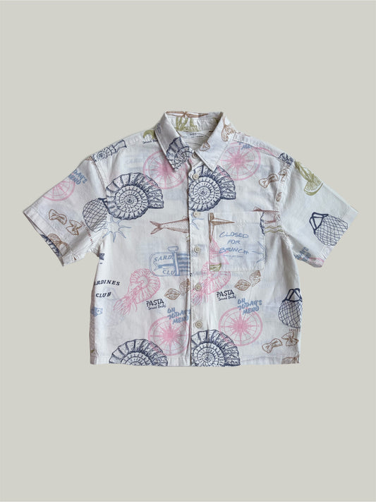 New With Tags M&S Pure Cotton Print Shirt 3 to 4 Years