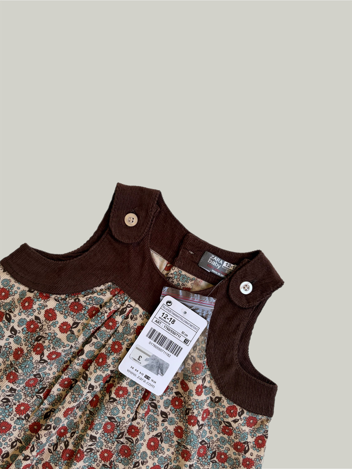 Brand New Zara Cotton Dress 12 to 18 Months