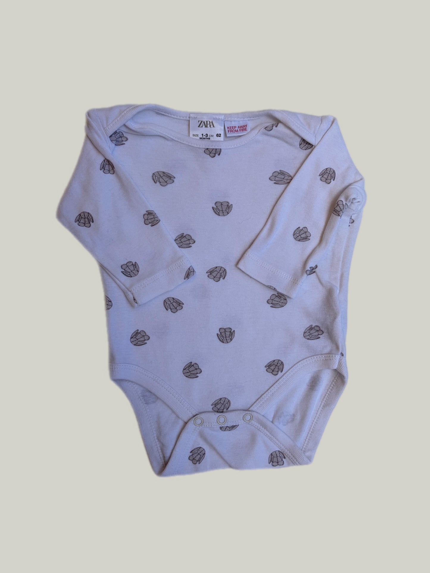Good Condition Zara Cotton Bodysuits 3 Pack 1 to 3 Months