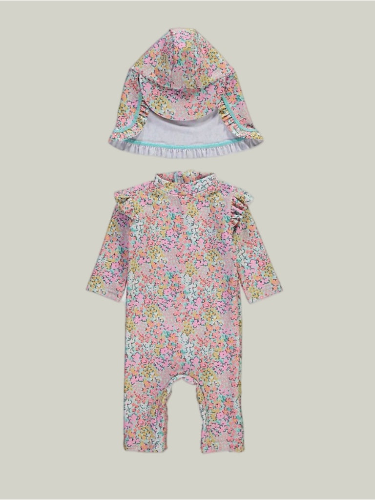New With Tags George Swim Onesie & Hat 12 to 18 Months