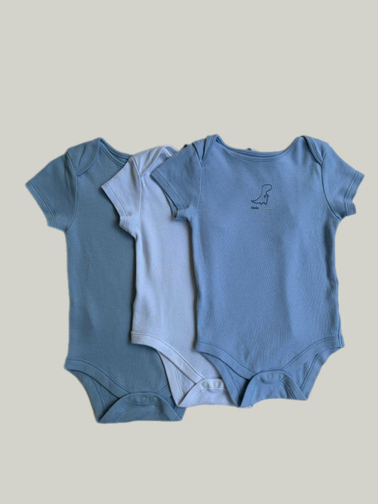 Like New Primark Cares Cotton Bodysuits 3 Pack
