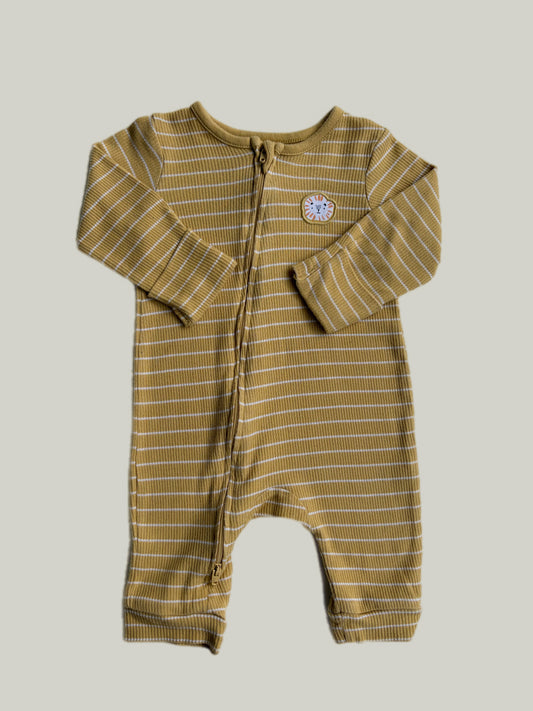 Good Condition Cotton Nutmeg Footless Onesie