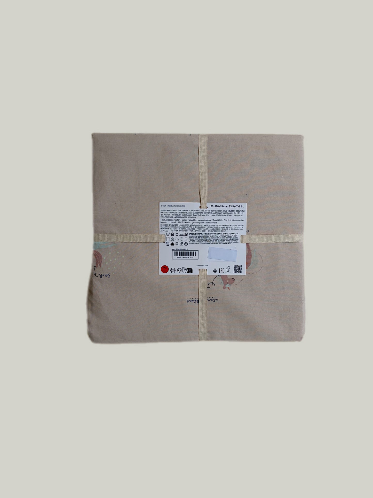 Brand New Zara Home Fitted Bed Sheet & Pillow Case