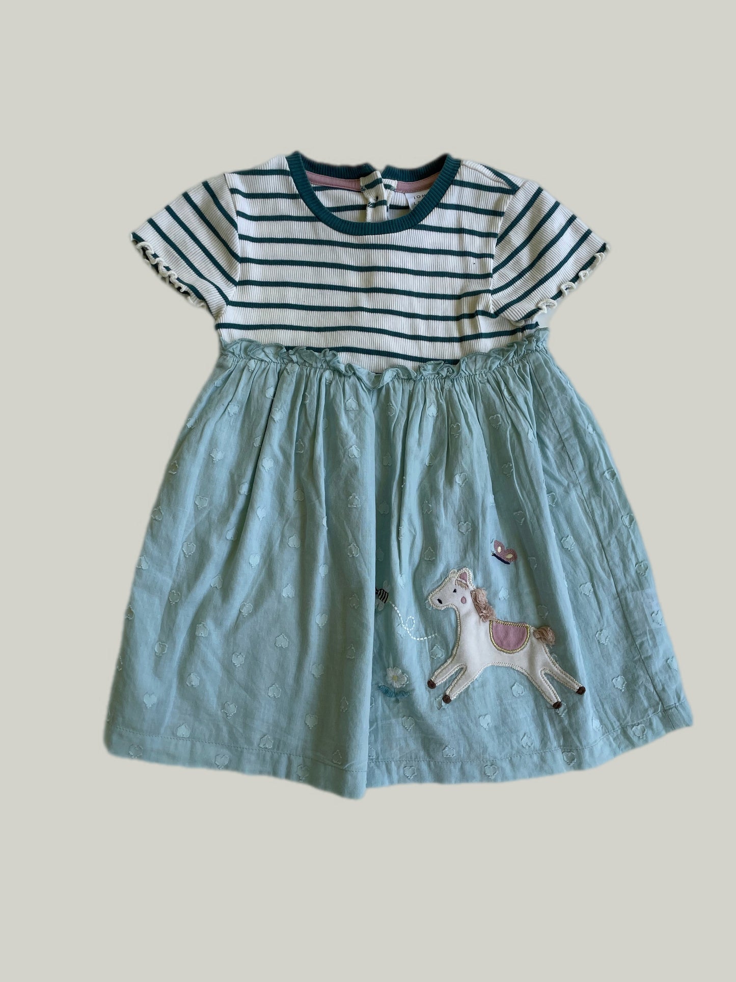 Like New John Lewis Baby Girl Green Dress