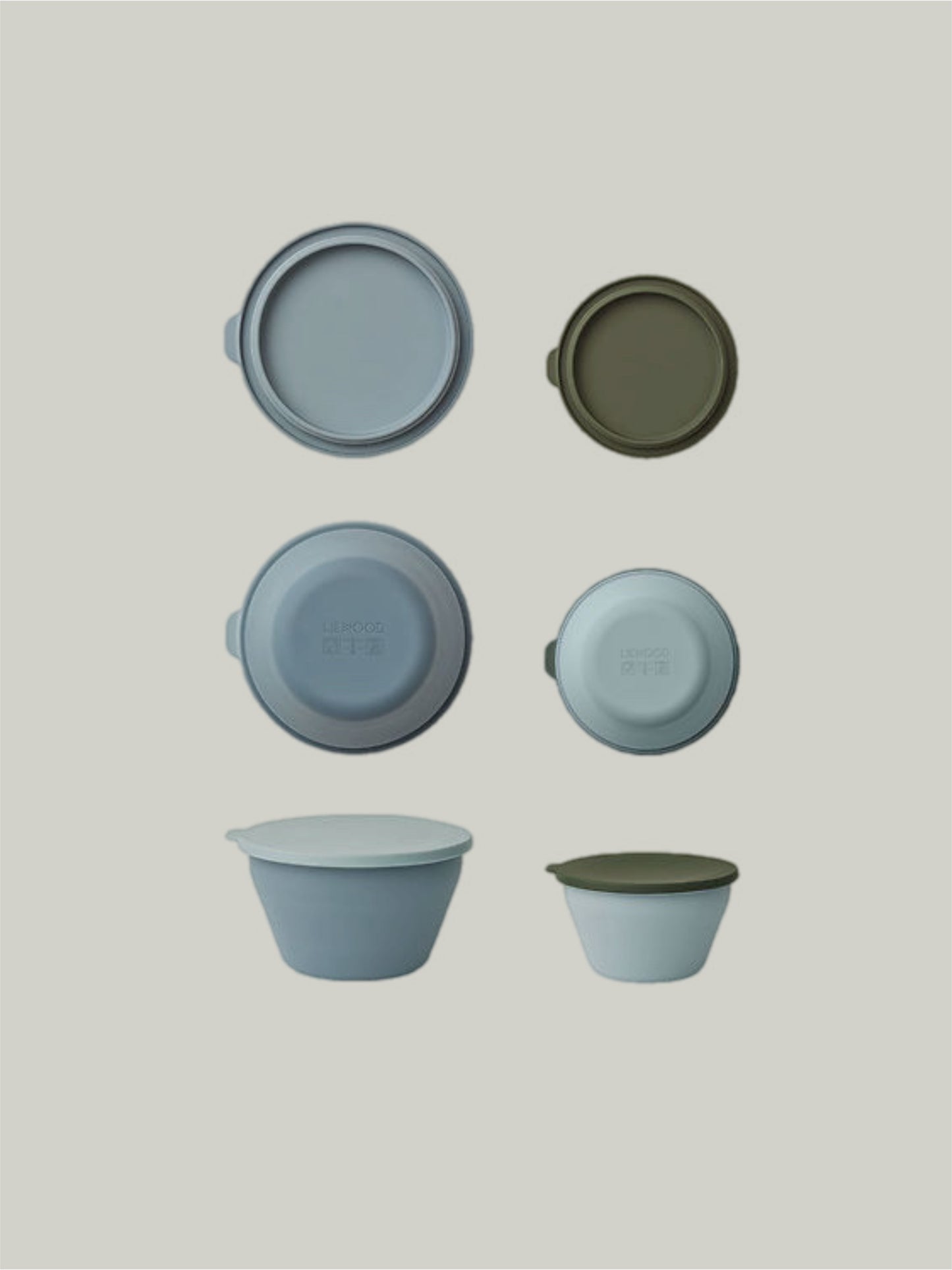 Brand New Liewood Silicone Foldable Bowl Set
