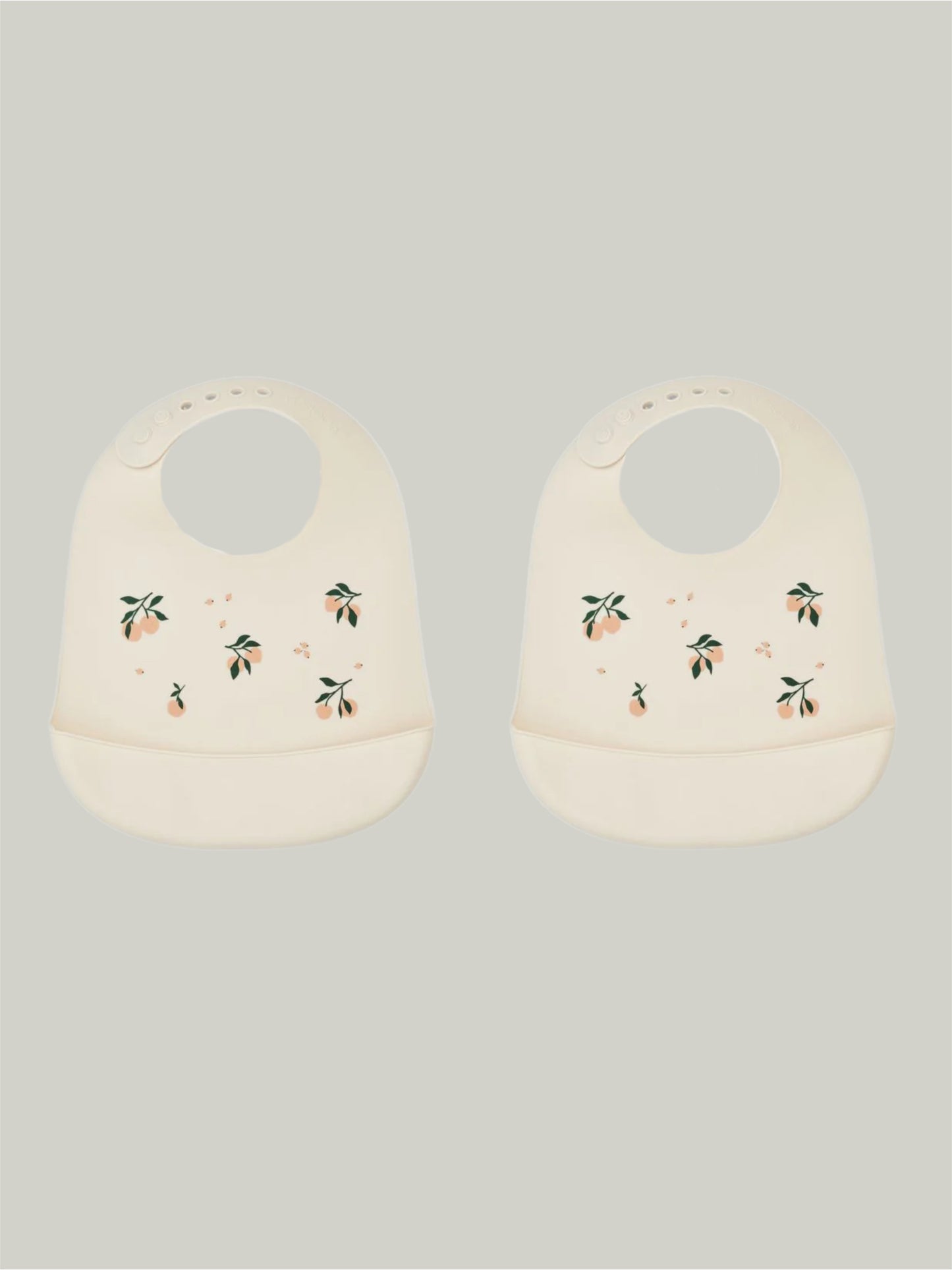 Brand New Liewood Silicone Bib Peach 2 pack