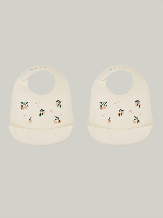 Brand New Liewood Silicone Bib Peach 2 pack