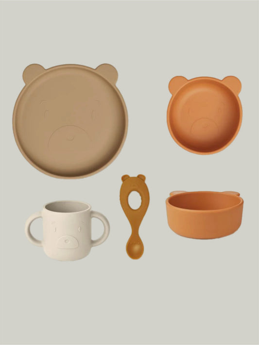 Brand New Liewood Viv Silicone Tableware Mr Bear