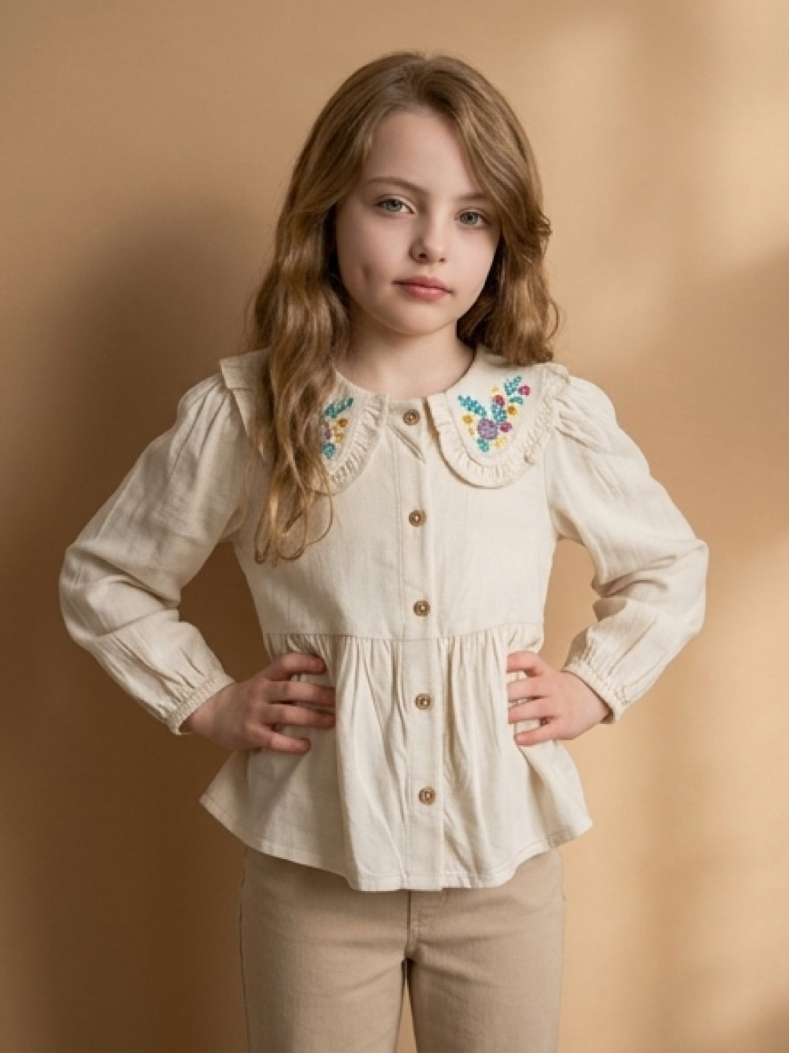Brand New TU Kids Cream Blouse