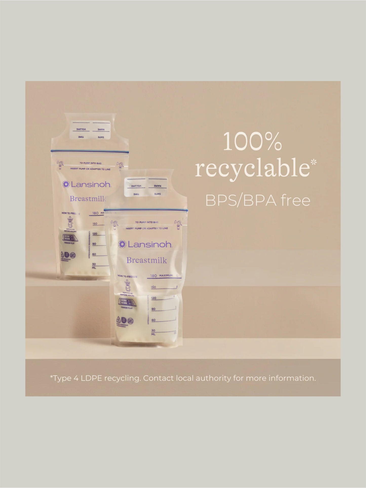 Brand New Lansinoh Breastmilk Storage bags 50 pieces