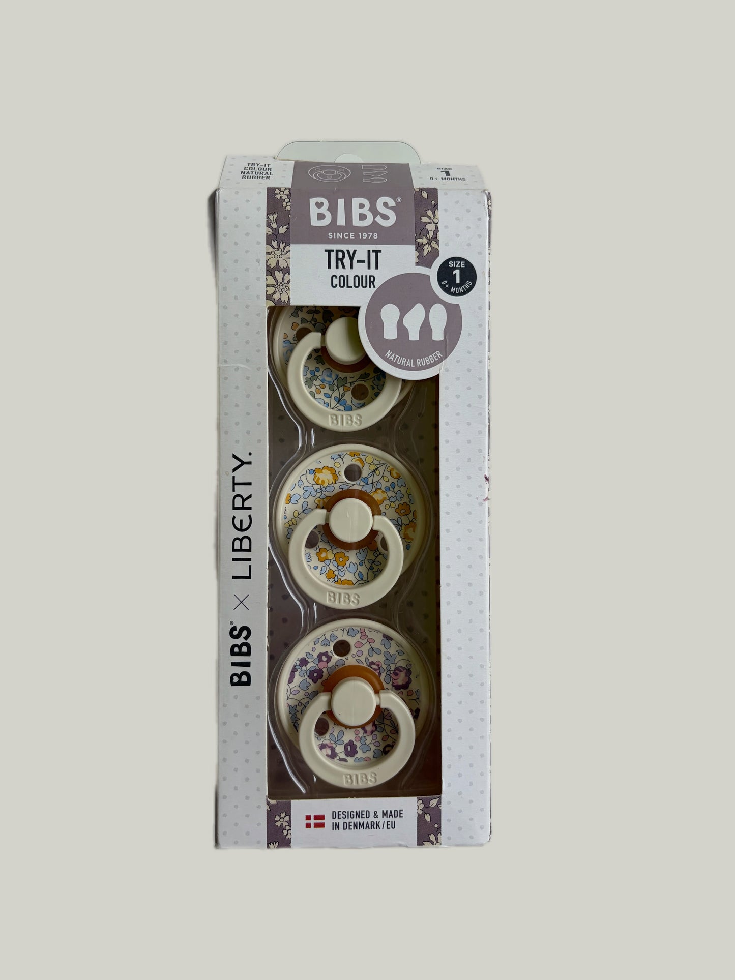 Brand New Bib x Liberty Pacifier 3 pack