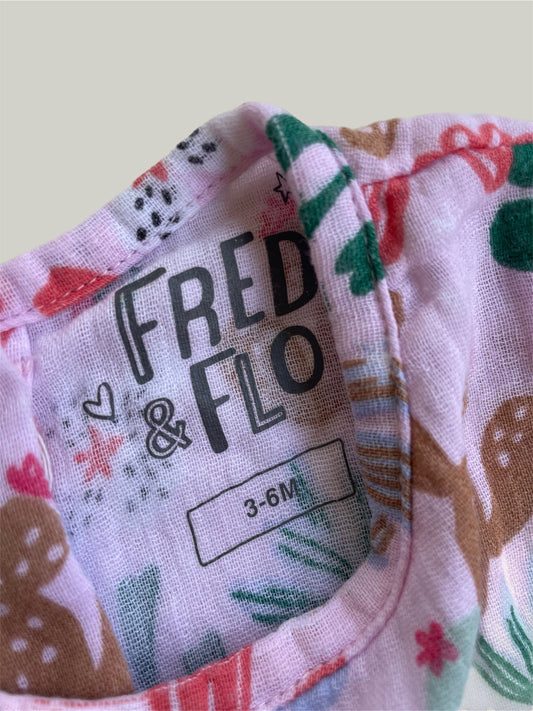 Like New Fred & Flo Baby Girl Romper