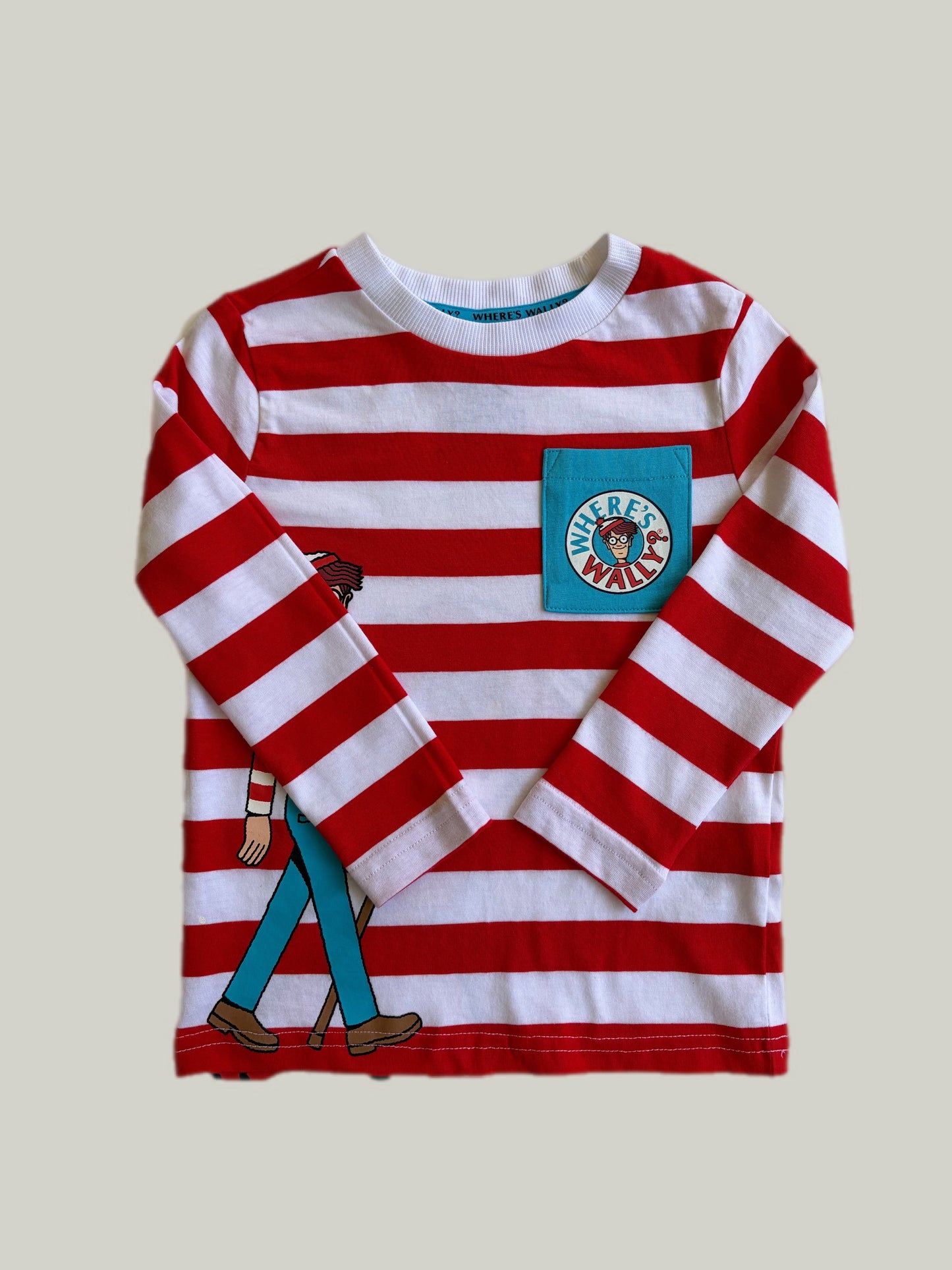 Brand New Cotton Where is Wally Long Sleeve Shirt